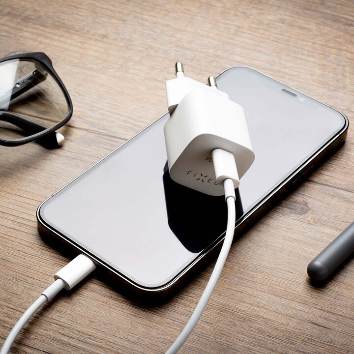Karikues FIXED Mini me USB-C, PD, 20W, i bardhë