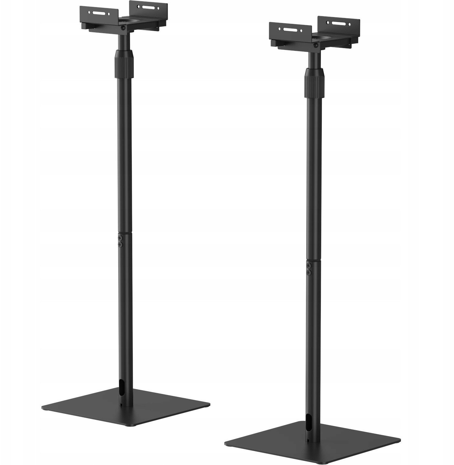 Stenda dyshemeje për bokse Mozos MSS6-SET-PRO, set 2 copë, lartësi e rregullueshme, e zezë