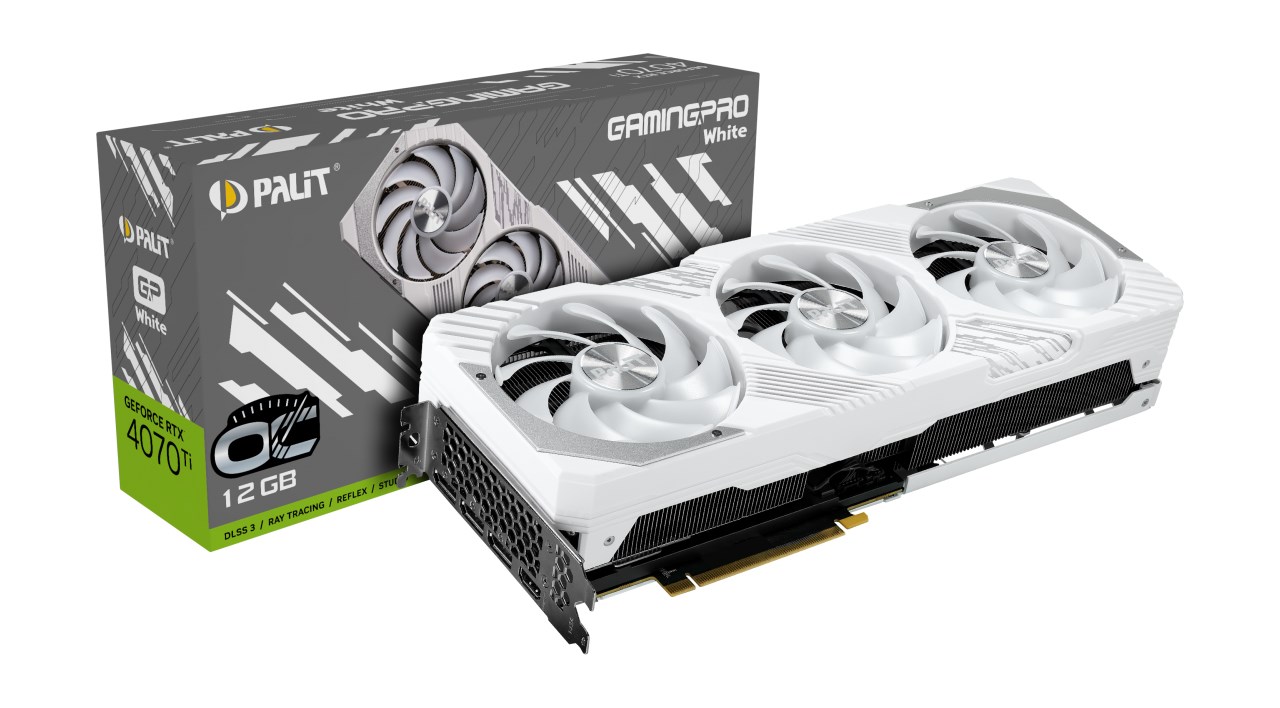 Kartelë grafike Palit GeForce RTX 4070 Ti GamingPro White OC 12GB GDDR6X