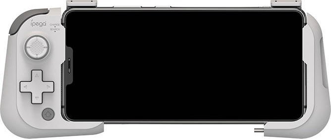 Kontroller iPega Ipega pad me mbajtëse për celular, i bardhë