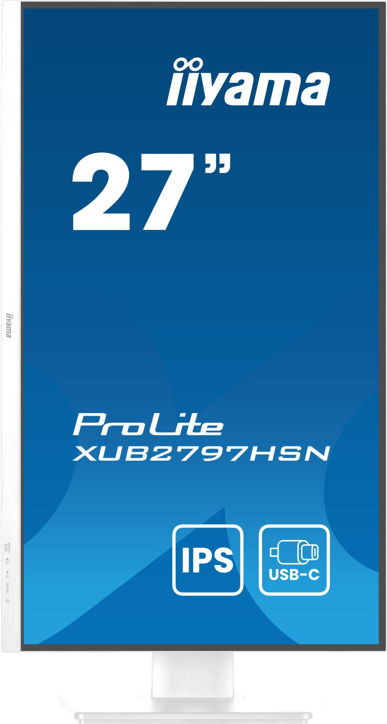 Monitor Iiyama ProLite XUB2797HSN W2, 27", Full HD, i bardhë