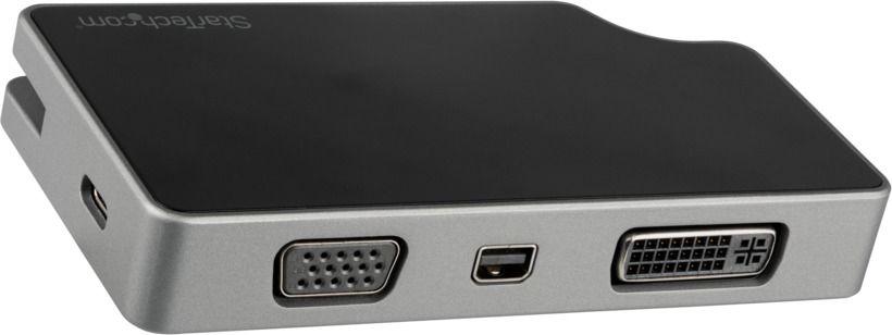Përshtatës multistacionarë StarTech USB-C, i hirtë