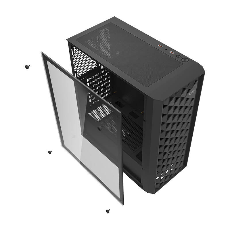Kuti PC Darkflash DK351, ATX Mid Tower, xham i temperuar, e zezë