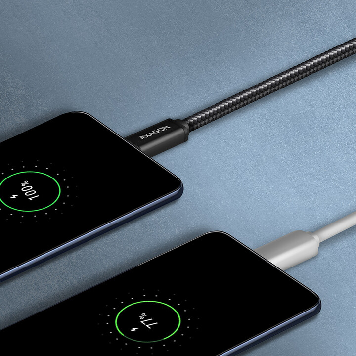 Kabllo AXAGON USB-A - micro USB2.0 HQ, 2.4A, 1.5m, e zezë