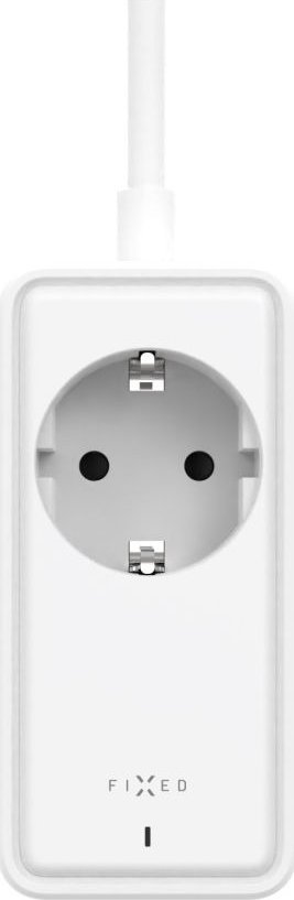 Zgjatës me karikues FIXED Charging Strip S, 65W GaN III PD, 2x USB C 2x USB, 1.5m, i bardhë