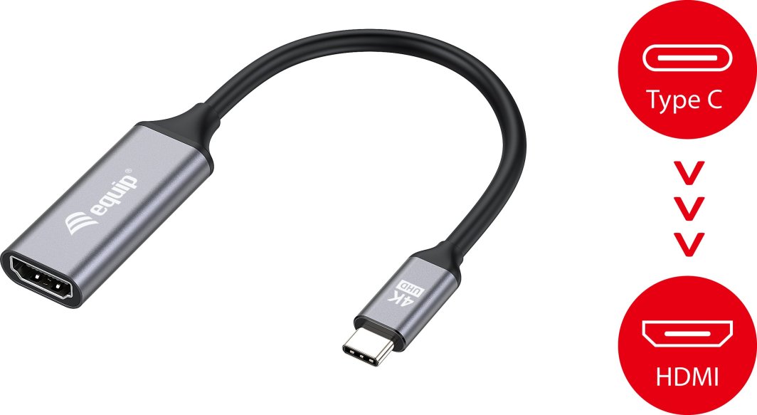 Adapter USB C në HDMI Equip, 4K 60Hz, i bardhë