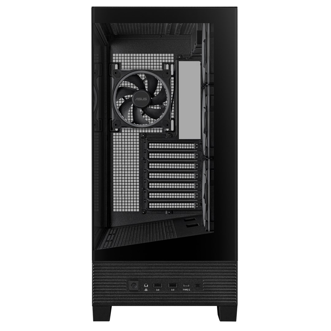 Kasa gaming ASUS A31 Plus TG ARGB, mid tower, xham i temperuar, e zezë