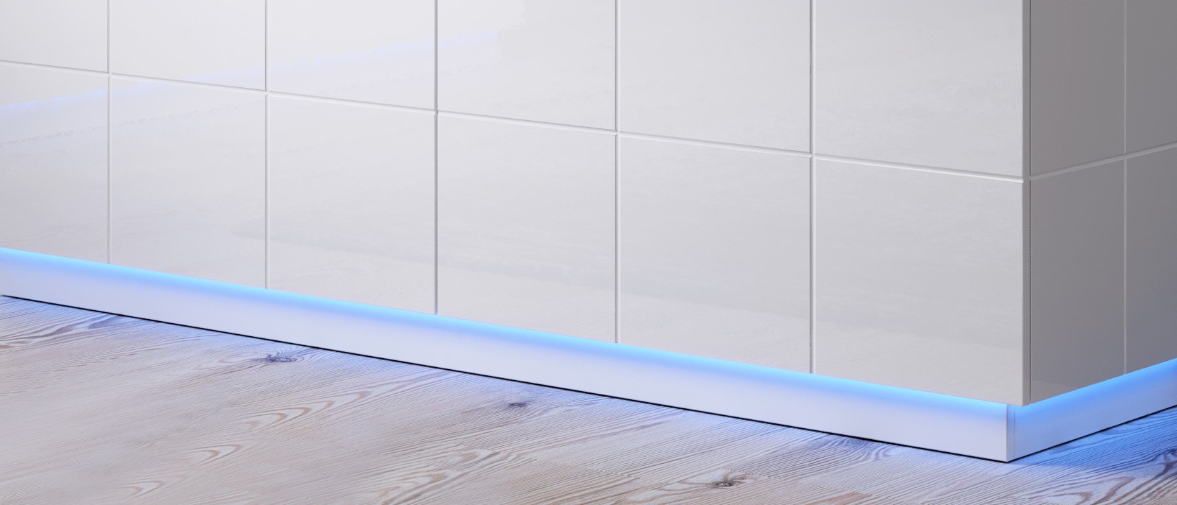 Ndriçim LED për komodinë REJA 2D, 200x110mm, i kaltër