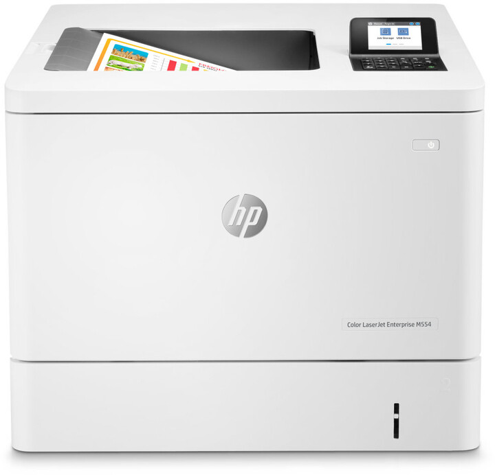 Printer HP Color LaserJet Enterprise M554dn, i bardhë