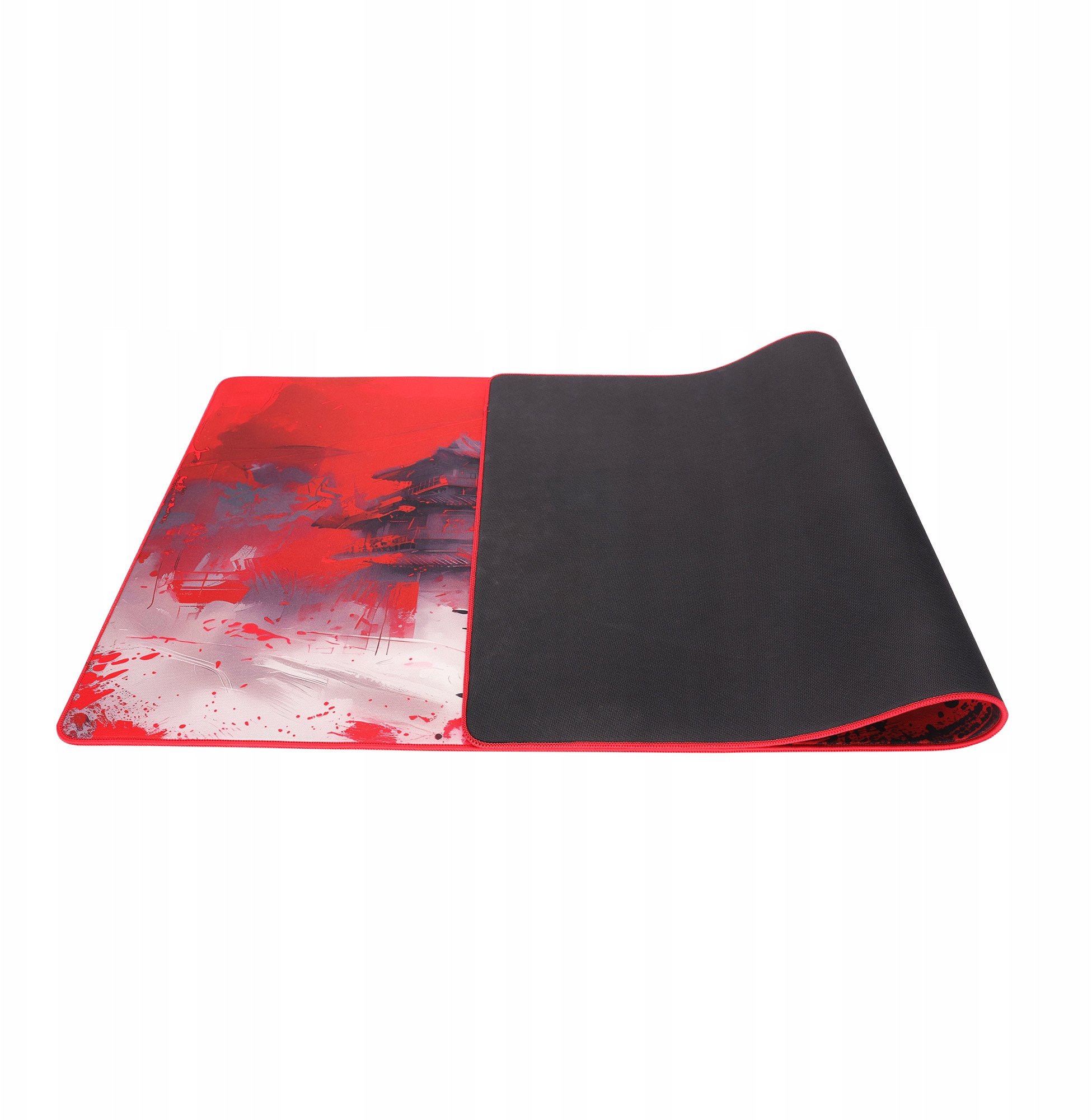Mousepad gaming Marvo MONKA ZOWA XL, 900 x 400 x 3.5 mm, e kuqe e bardhë