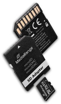 Kartë memorije MicroSD MediaRange 512GB, UHS-I Class 10, me adapter