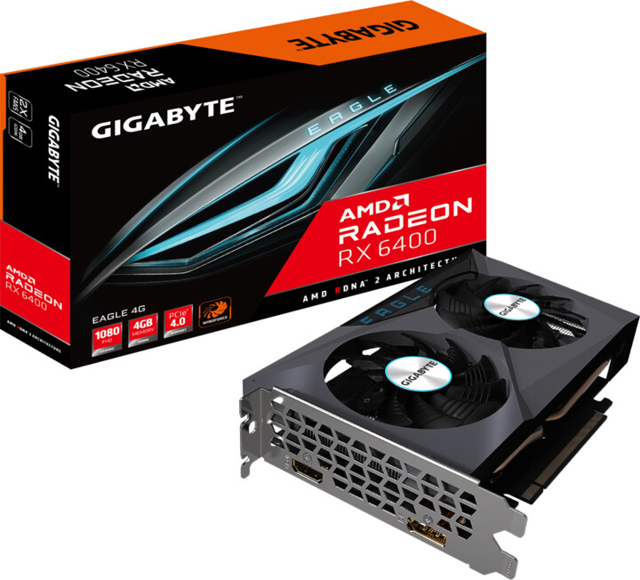Kartelë grafike GIGABYTE Radeon RX 6400 EAGLE 4G, 4GB GDDR6