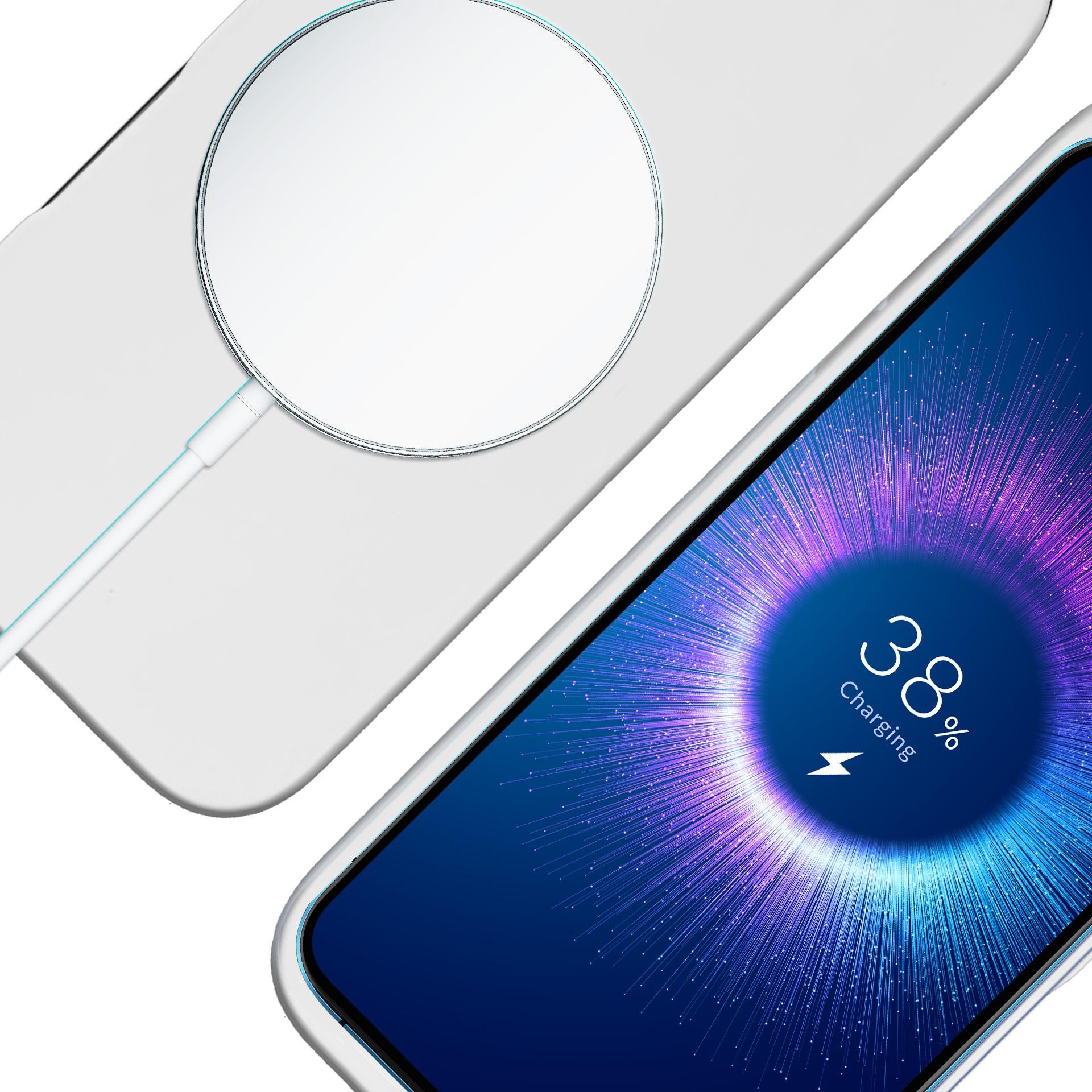 Mbulesë telefoni 3MK Hardy MagSilicone për Apple iPhone 16 Plus, silikon, MagSafe, e bardhë