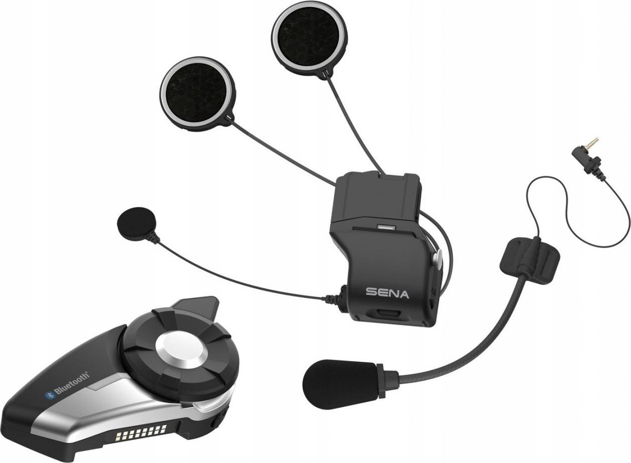 Kufje motoçiklete Sena 20S Evo Duo, Bluetooth, set për 2 persona, të zeza