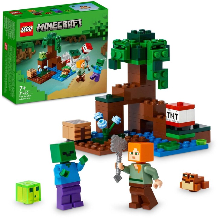 Set LEGO® Minecraft 21240 Swamp Adventure, 65 pjesë