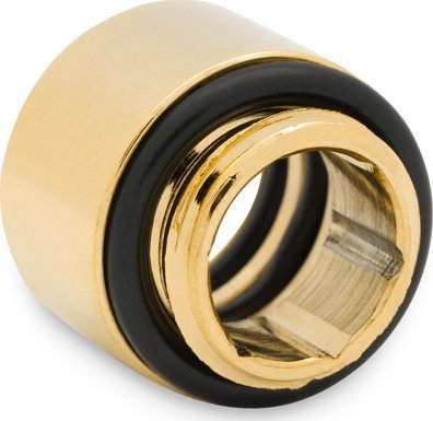 Lidhës push in EKWB EK Quantum Torque Micro HDP 12, për tuba të fortë 12mm, ngjyrë ari