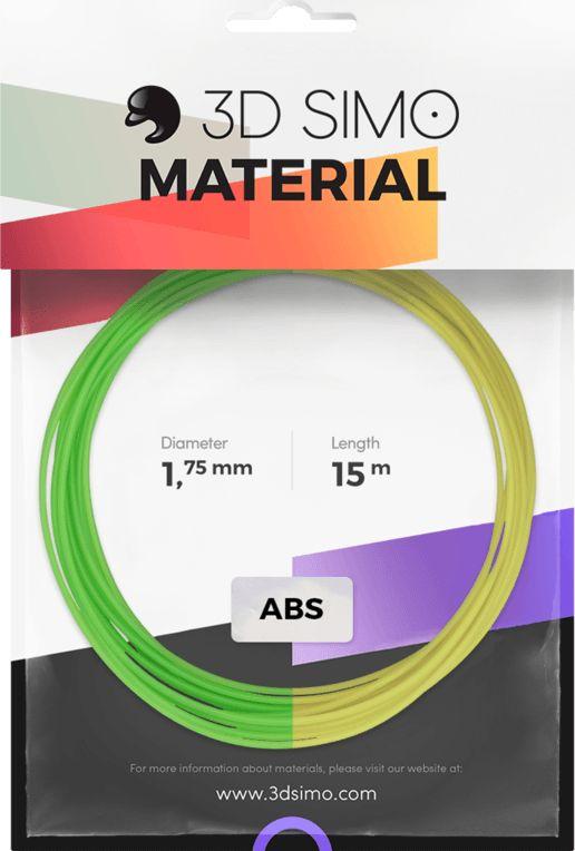 Filament për 3D Printer 3D Simo, 1.75mm, ABS, i gjelbër