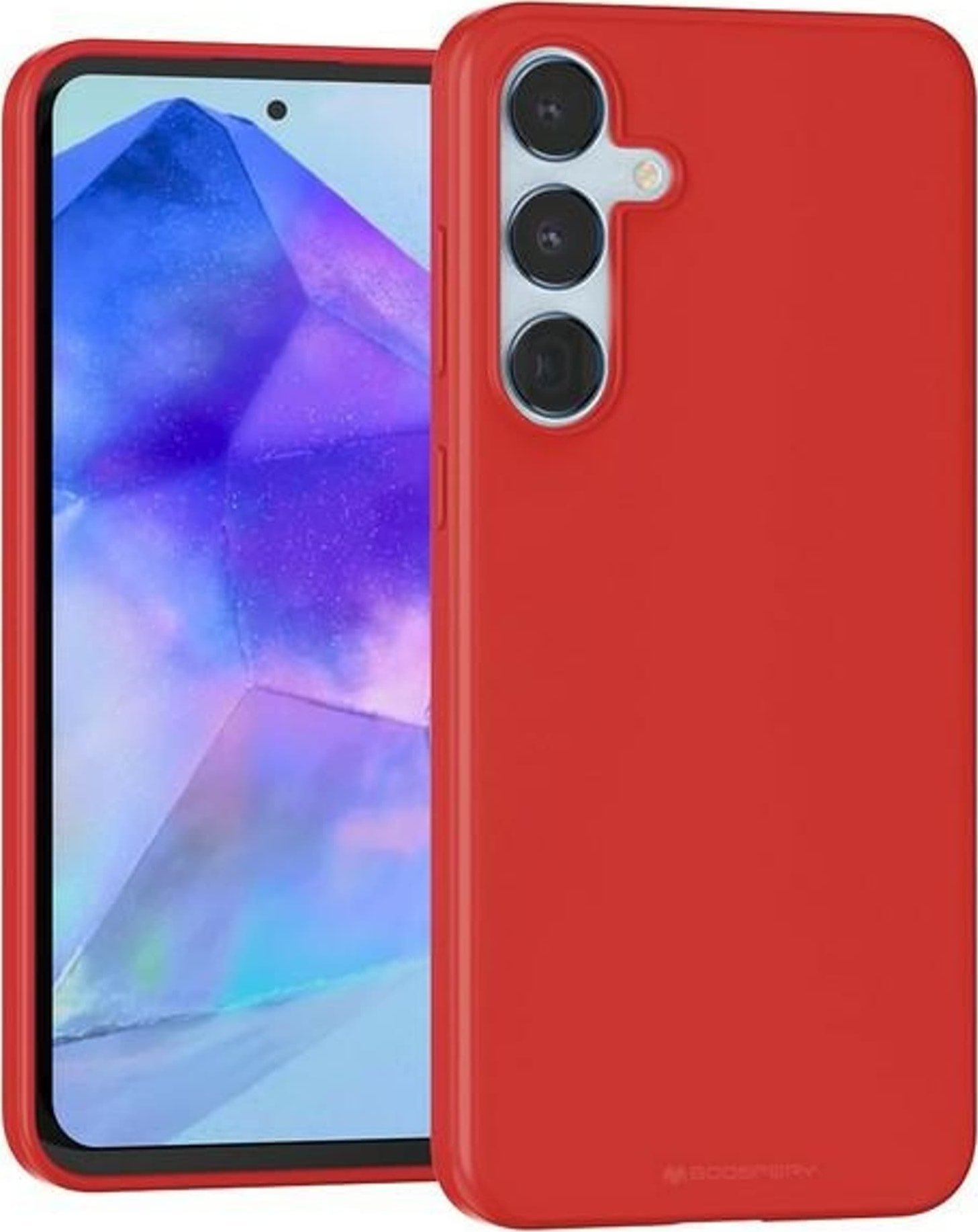 Mbrojtëse telefoni Mercury Soft për Samsung Galaxy A55 A556, TPU, matte, e kuqe