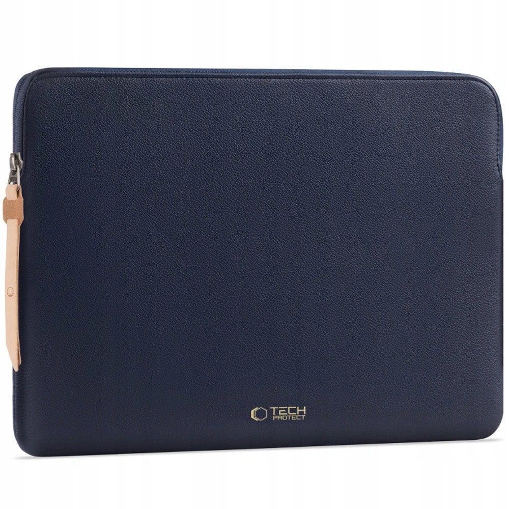 Çantë laptopi Tech-Protect Fleece, 13-14", mbyllje me zinxhir, blu