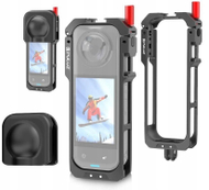 Заштитна рамка Puluz PU759B за Insta360 X5, алуминиум, GoPro и статив монтирање, црна