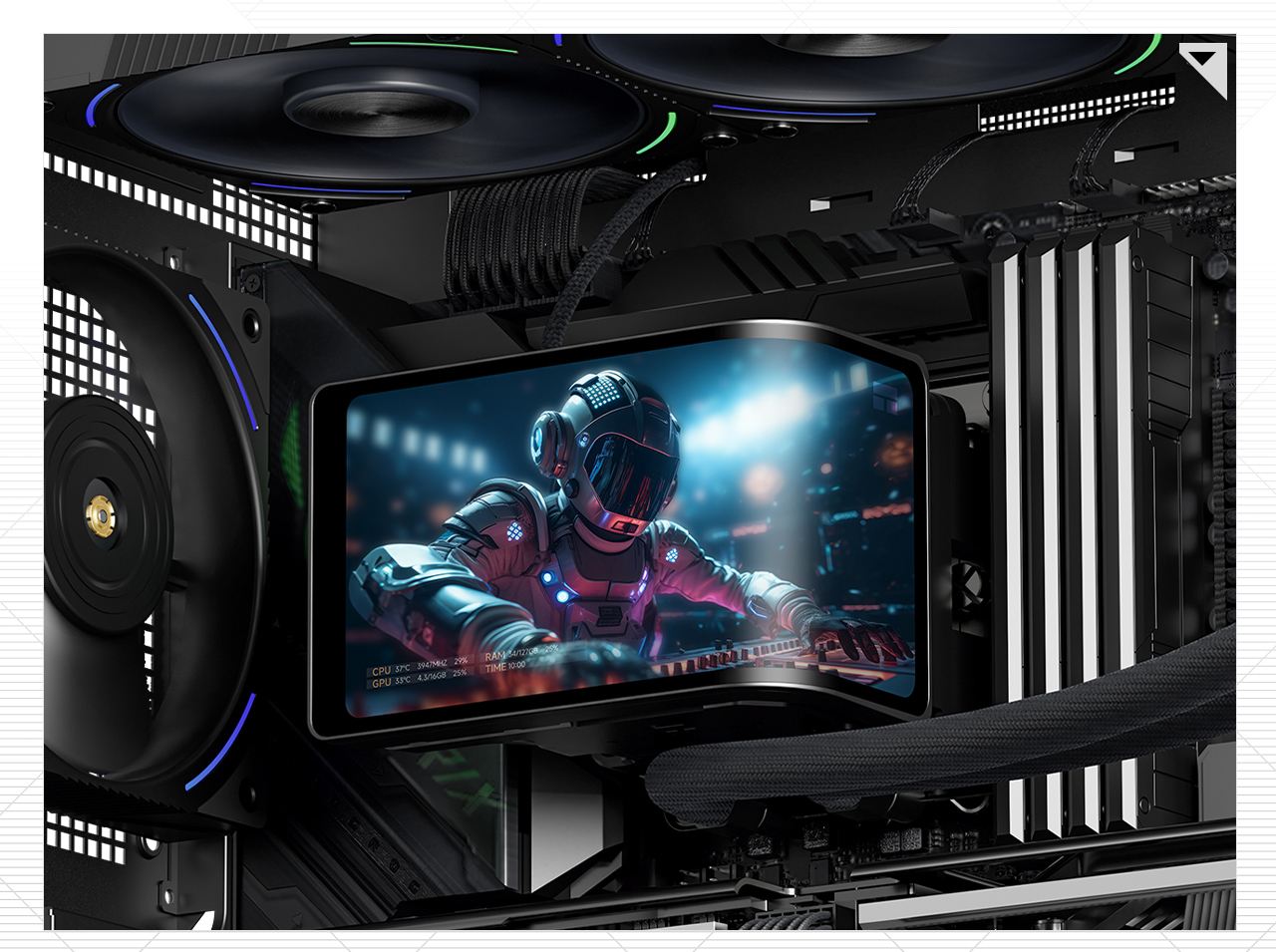 Ftohës Thermalright Wonder Vision 360 Turbo ARBG, i zi