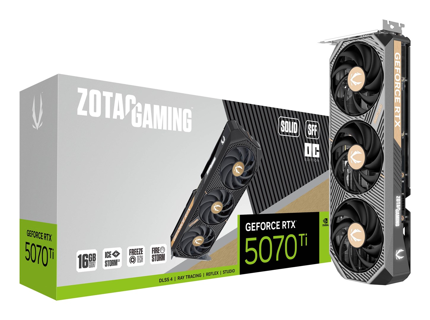 Kartelë grafike Zotac GAMING GeForce RTX 5070 Ti SOLID SFF OC NVIDIA 16 GB GDDR7
