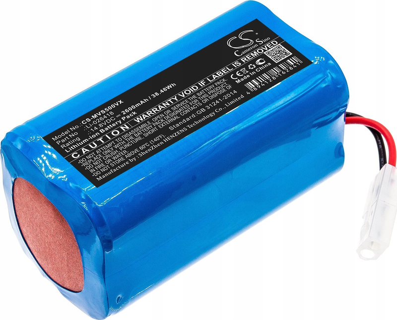 Bateri Li-ion për fshesë me korent Kealive, 14.8V, 2600mAh, e zezë