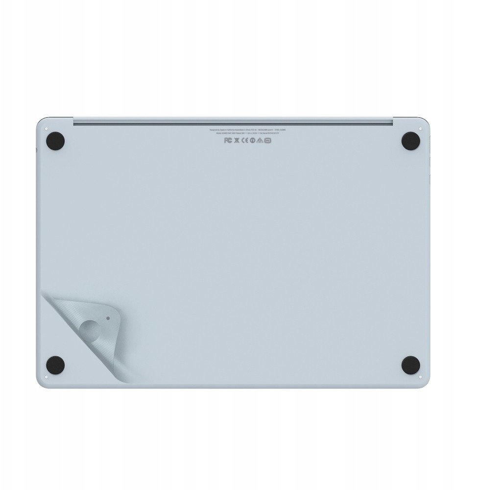 Mbulesë ngjitëse JCPal MacGuard për MacBook Air 13" M2 M3 M4, set 2 pjesë, Sky Blue