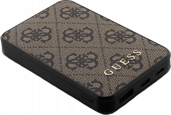 Powerbank Guess GUPB5LP4GEGW, 5000mAh, 15W, kafe