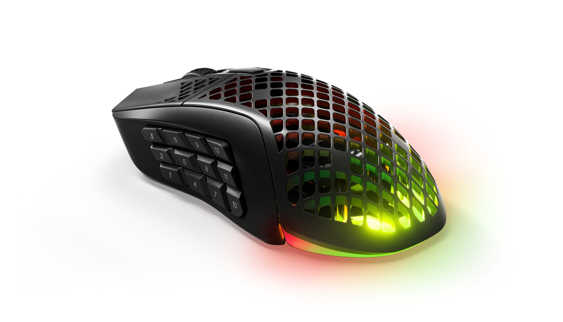 Maus wireless gaming SteelSeries Aerox 9, 18 butona, RGB, i zi