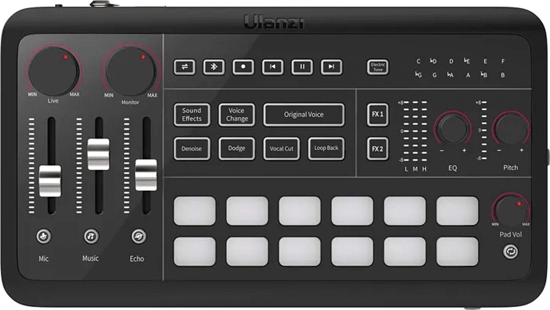 Audio interfejs Ulanzi Ucaster AX01, DSP, 48V phantom, i zi