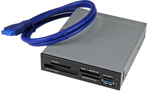 Lexues kartelash StarTech 35FCREADBU3, 3.5", 18 në 1, USB 3.0, gri