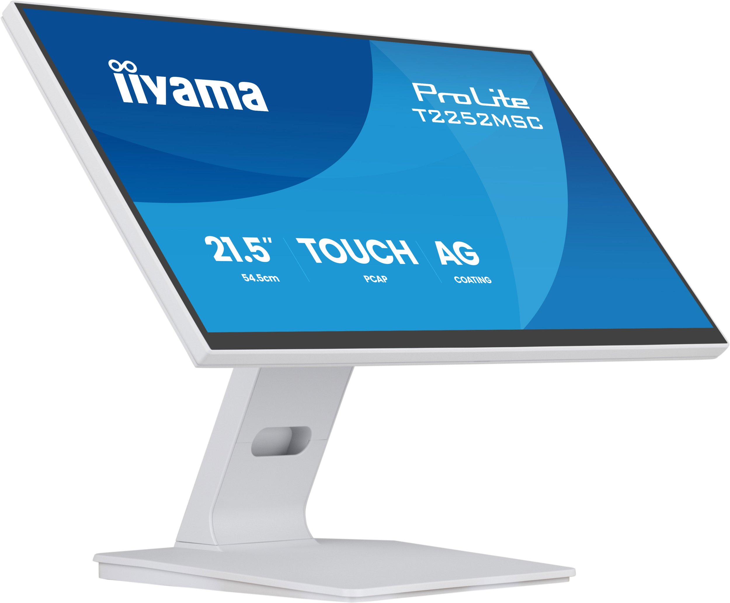 Монитор на допир iiyama T2252MSC-W2AG, 21.4\", FHD, 100 Hz, бел