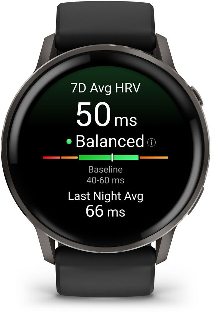 Ora inteligjente Garmin Venu 4, GPS, 12 ditë bateri, argjendtë