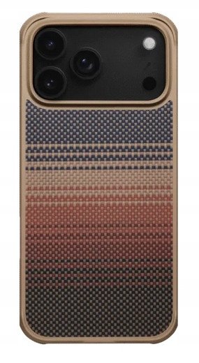 Mbulesë telefoni Pitaka ProGuard për iPhone 17 Pro, kompatibile me MagSafe, multikolor, kafe