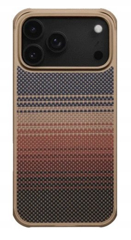 Mbulesë telefoni Pitaka ProGuard për iPhone 17 Pro, kompatibile me MagSafe, multikolor, kafe