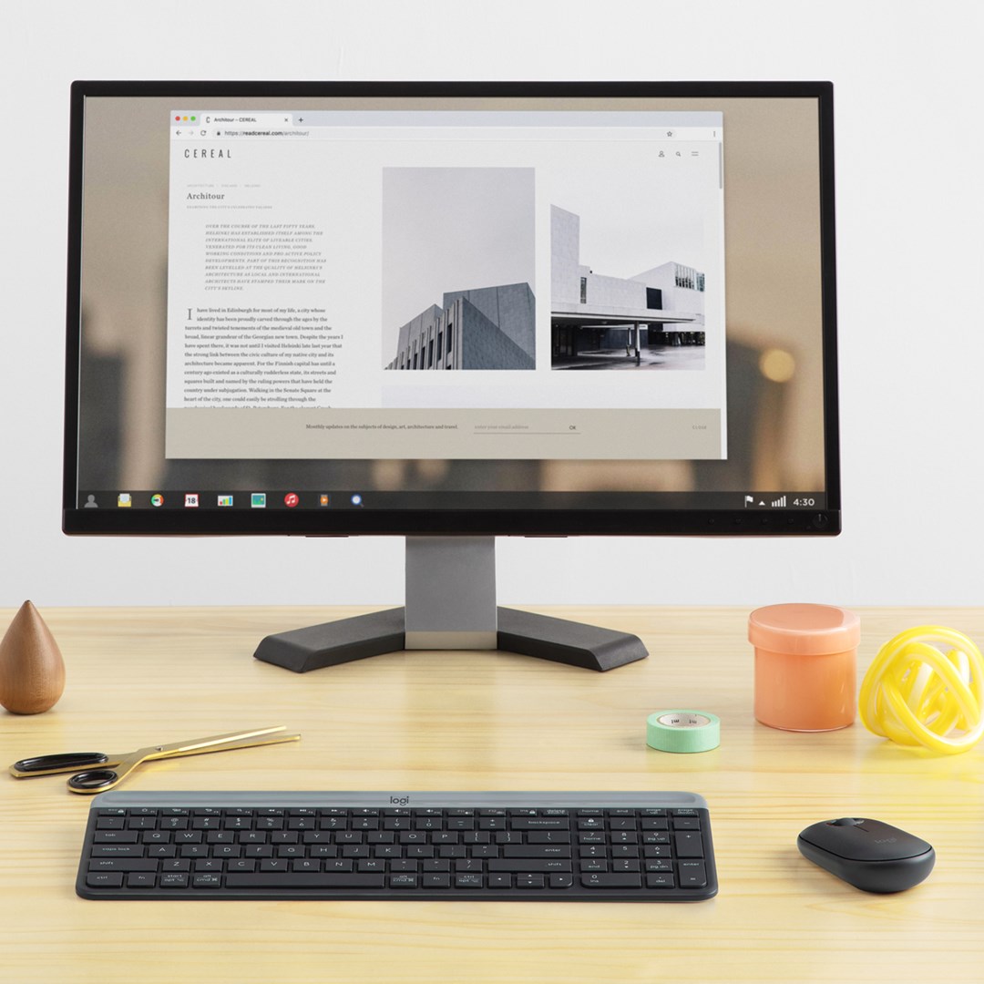 Set tastierë dhe maus Logitech MK470, 2.4 GHz, 1000 DPI, të zeza