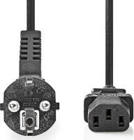 Kabllo rryme Nedis Power Cable IEC C13, 2m, e zezë