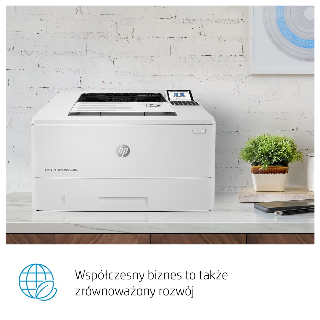 Printer HP LaserJet Enterprise M406dn, Laser, i bardhë