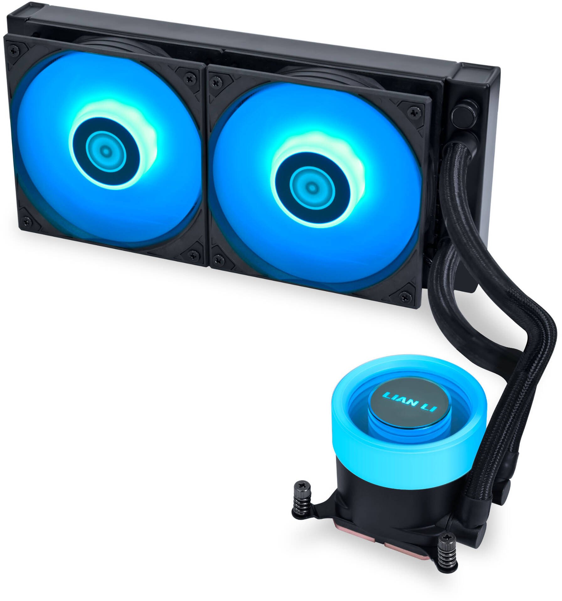 Ладилник за вода за процесор Lian Li GA II Lite 240 RGB, радијатор 240mm, 2x 120mm, црн