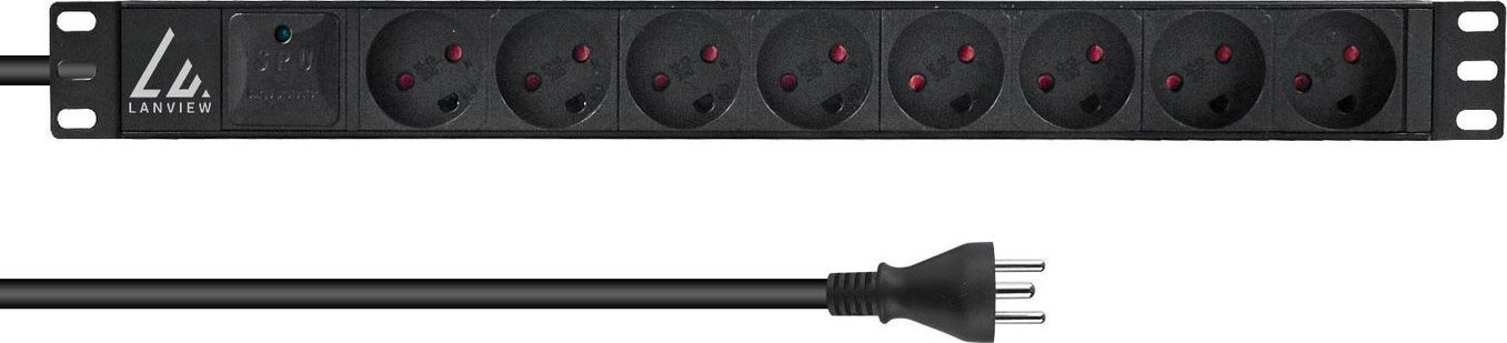 Shirit prizash rack Lanview 19", montim rack, i zi