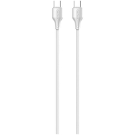 Kabllo karikimi Serioux Type C në Type C, 2m, 65W, e bardhë