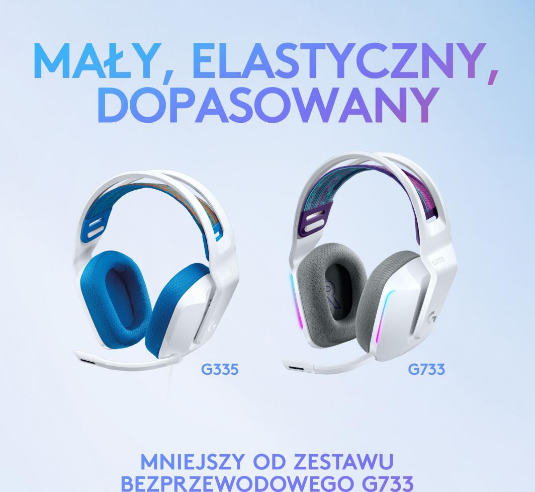 Kufje Logitech G335 (981-001018), të bardha/ kaltra