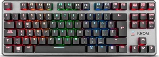 Tastierë mekanike Krom Kernel TKL, RGB, pa bllok numerik, e zezë