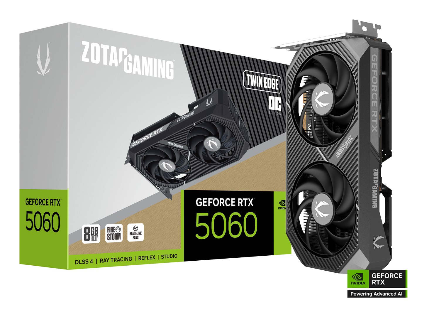 Kartelë grafike Zotac GAMING GeForce RTX 5060 Twin Edge OC NVIDIA 8 GB GDDR7