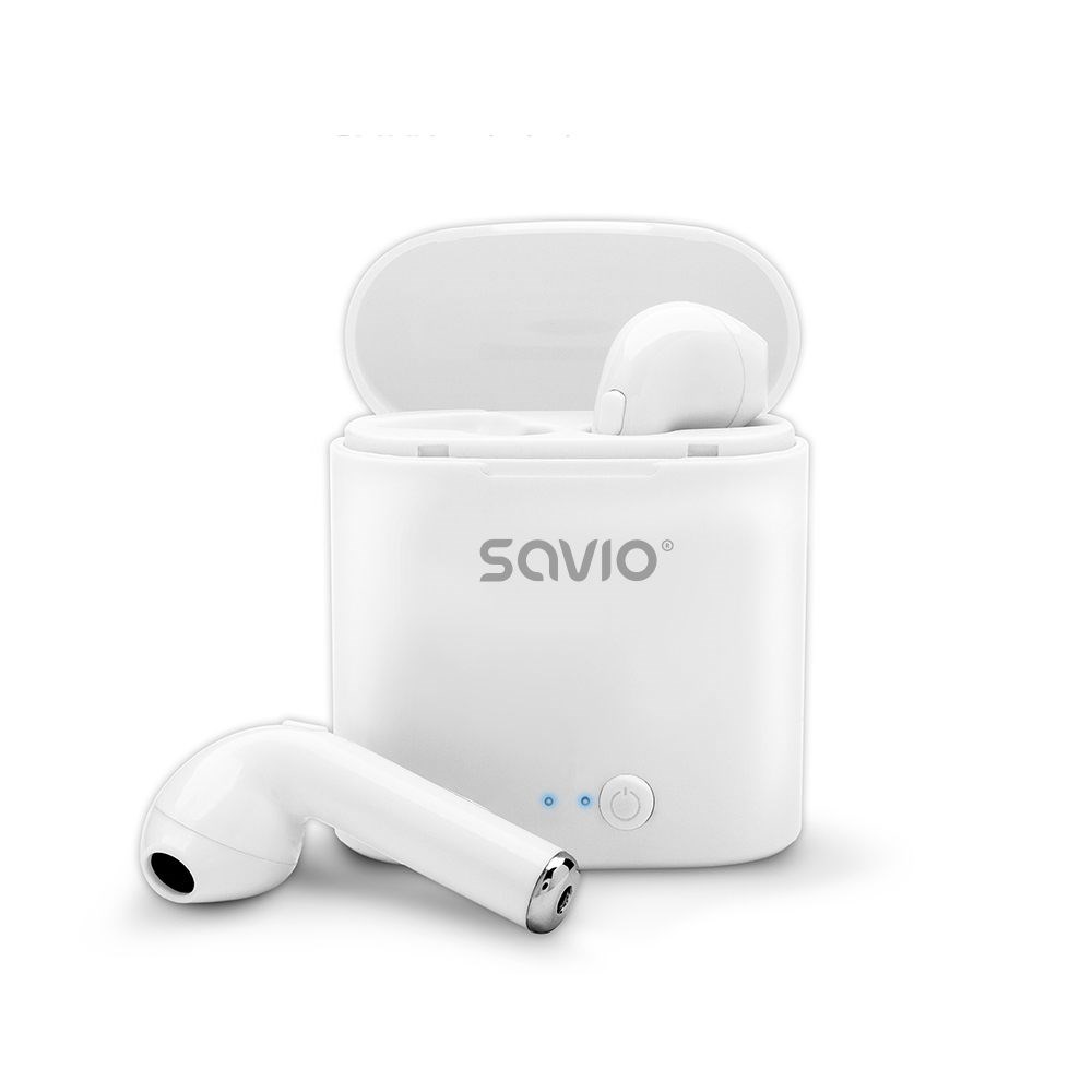 Dëgjuese Savio TWS-01, Wireless, të bardha