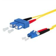Мрежен кабел Metz Connect Singlemode OS2, оптичко влакно duplex, 2.5m, жолт