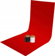 Sfond fotografik GlareOne PVC, 60 x 130 cm, i kuq