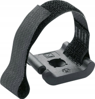 Organizues kabllosh muri Vivolink PROFIX, me shirit velcro, për vidhosje, i zi