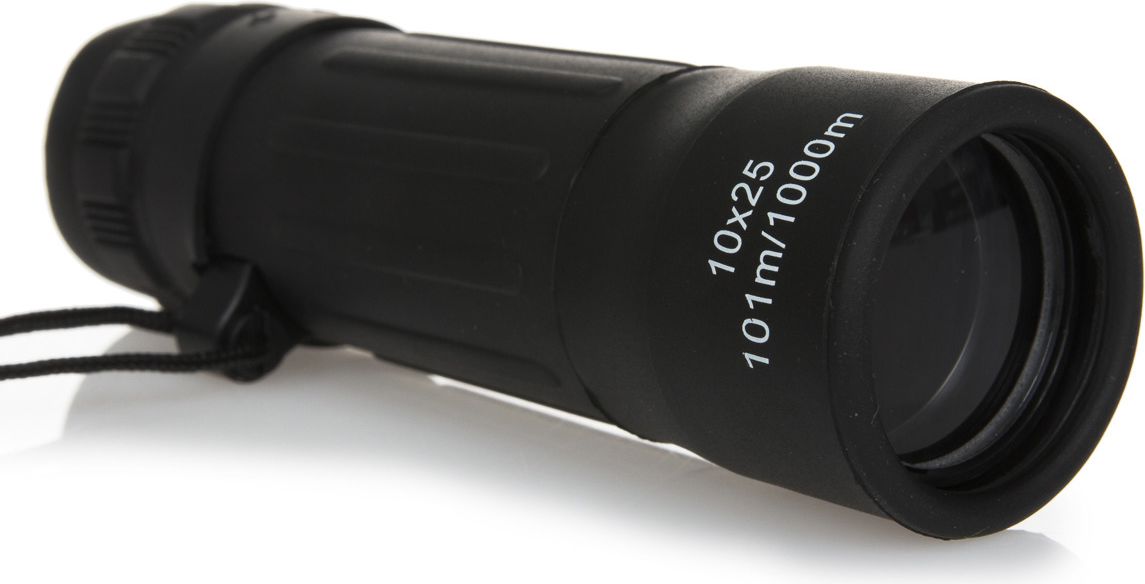 Monokular Mil Tec 10x25, fushë shikimi 101m në 1000m, i zi